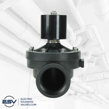 2 inch zero differential two-way, semi-direct acting normally closed valve