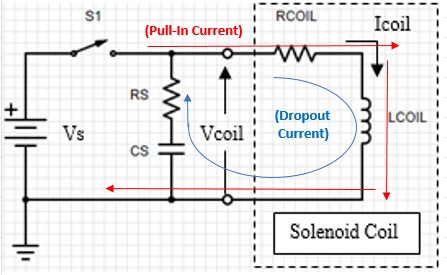 Figure 6: Resistor-Capacitor Coil Suppression Circuit