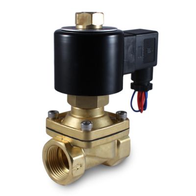 Brass solenoid valve - electric actuated