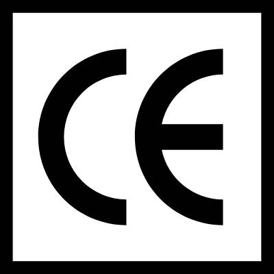 CE valve certification symbol for "Conformité Européenne" or "European Conformity