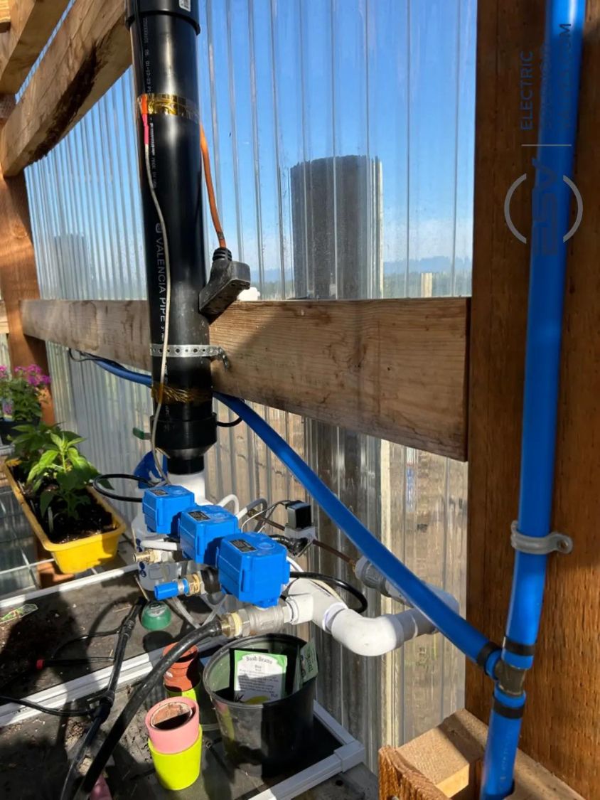 Customer case study of 1/4'' 24V AC Push Connect Plastic Solenoid Valve used to automate watering in a greenhouse