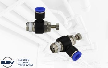 Speed Control Air Valve Connector Push in Fitting for Pnuematic Solenoid Valves