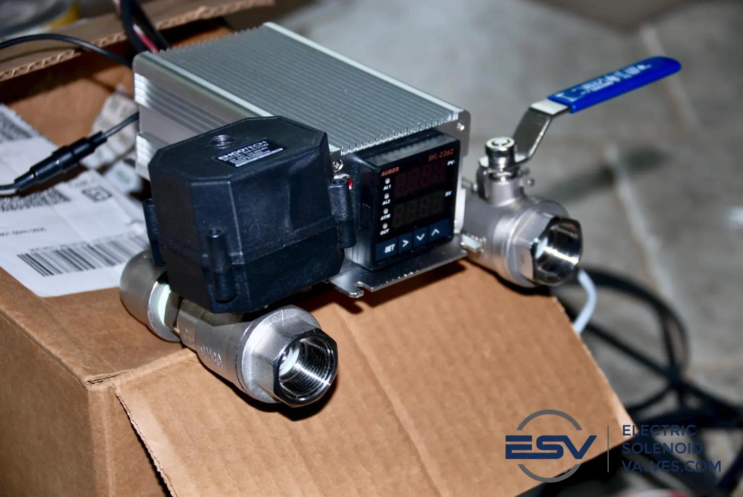 3/4" 110V AC Stainless Steel Solenoid Valve and Auber SYE-2362 temperature controller for maple syrup production