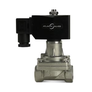 Steam solenoid valves for high temperatures